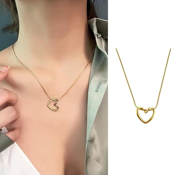 Inventive arts Anti-Tarnished Pendant set with Chain | Fashion Jewellery Sets Classic Necklace | Gifts for Sister, Valentine Gift of Wife & Girlfriend, Jewelry for Women & Girls ₹246.00 with 84 per