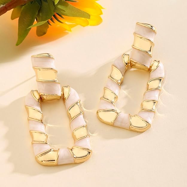 SALTY Anti Tarnish Earrings for Women | Stylish Fashion Jewellery | Accessories for Girls | Minimal Jewelry | Ideal for Gifting | Gift for wife, Girlfriend, Anniversary, Marriage, Birthday, Valentine day