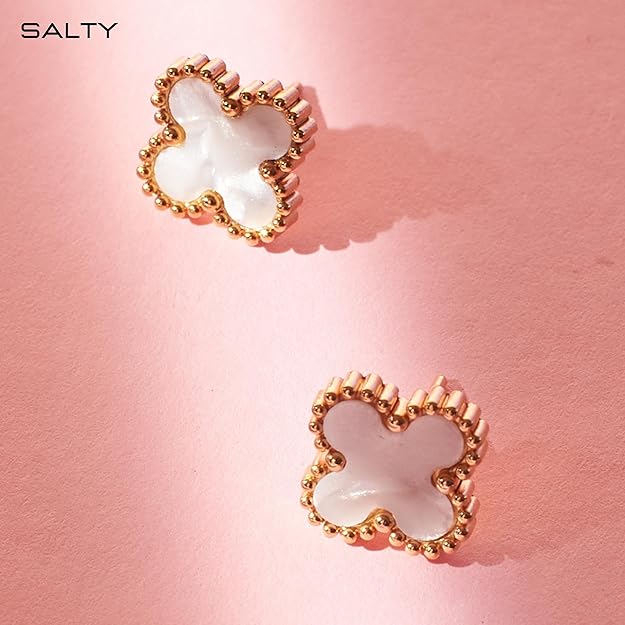 SALTY Anti Tarnish Earrings for Women | Stylish Fashion Jewellery | Accessories for Girls | Minimal Jewelry | Ideal for Gifting | Gift for wife, Girlfriend, Anniversary, Marriage, Birthday, Valentine day
